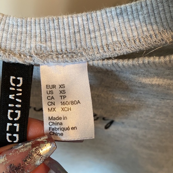 not your baby long sleeve crop top - Picture 2 of 2